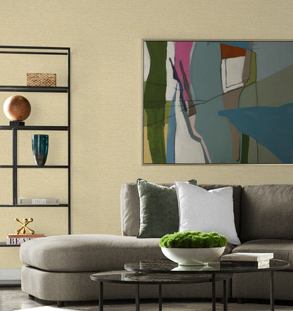 Kaya Faux Paperweave Embossed Vinyl Unpasted Wallpaper