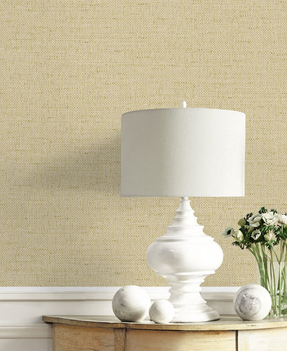 Kaya Faux Paperweave Embossed Vinyl Unpasted Wallpaper