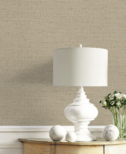 Kaya Faux Paperweave Embossed Vinyl Unpasted Wallpaper