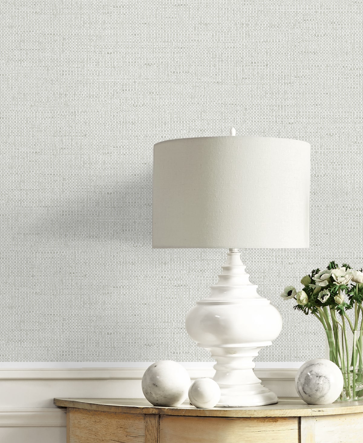 Kaya Faux Paperweave Embossed Vinyl Unpasted Wallpaper