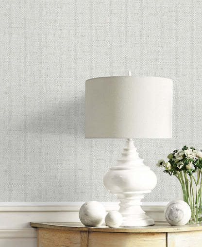Kaya Faux Paperweave Embossed Vinyl Unpasted Wallpaper
