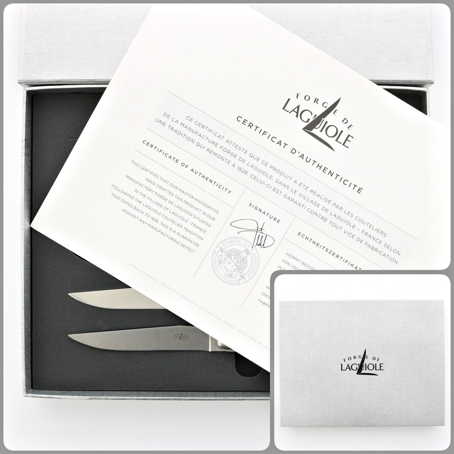 Laguiole 6 Piece Steak Knife Set Opalescence-Forge de Laguiole USA via Shopify Collective