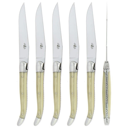 Laguiole 6 Piece Steak Knife Set Opalescence-Forge de Laguiole USA via Shopify Collective