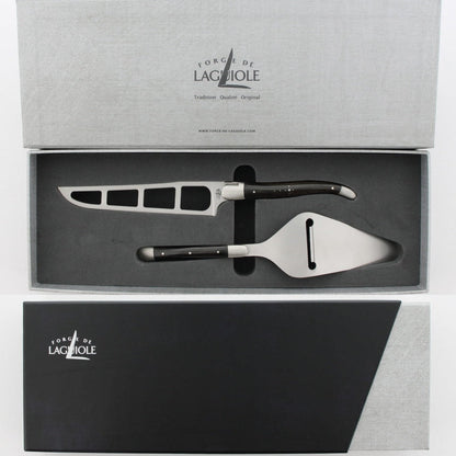 Laguiole Cheese Set "Barthélemy" - Ebony Handle - By Forge de Laguiole