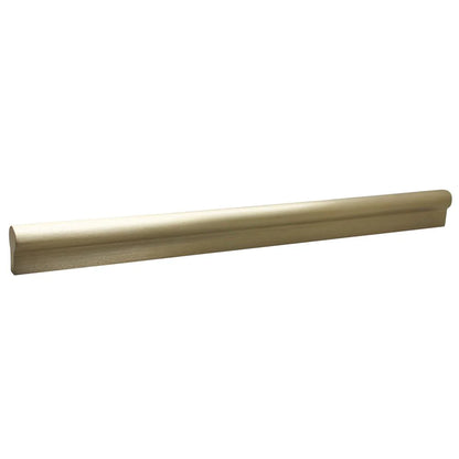 
front view of the Large Modern Round Bar Pull in polished brass