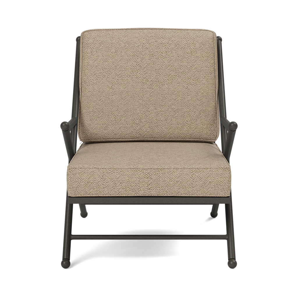 Balta XL Outdoor Lounge Chair Tanaro Bark Performance Woven Fabric