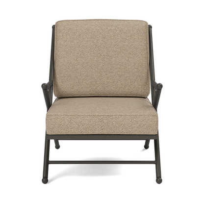 Balta XL Outdoor Lounge Chair Tanaro Bark Performance Woven Fabric