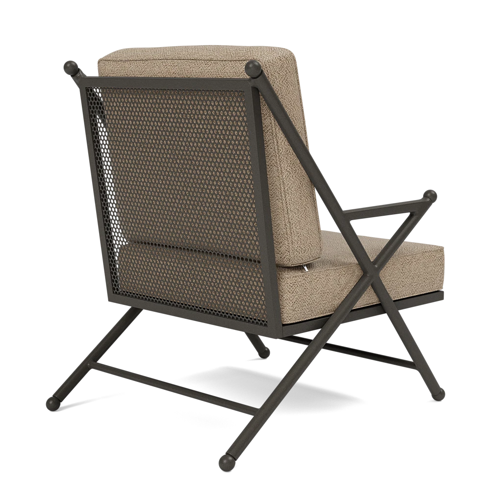Balta XL Outdoor Lounge Chair Tanaro Bark Performance Woven Fabric