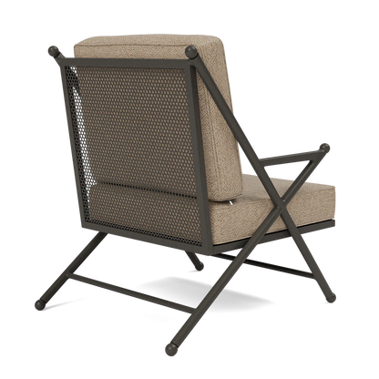 Balta XL Outdoor Lounge Chair Tanaro Bark Performance Woven Fabric