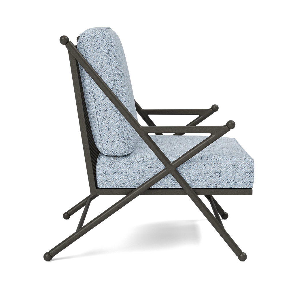 Balta XL Outdoor Lounge Chair Tanaro Riviera Performance Woven Fabric