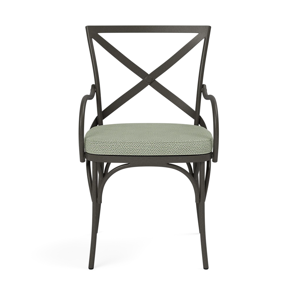 Beverly Patio Chair - Tanaro Jade Performance Woven Fabric