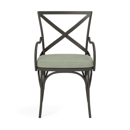 Beverly Patio Chair - Tanaro Jade Performance Woven Fabric