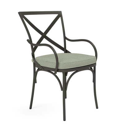 Beverly Patio Chair - Tanaro Jade Performance Woven Fabric
