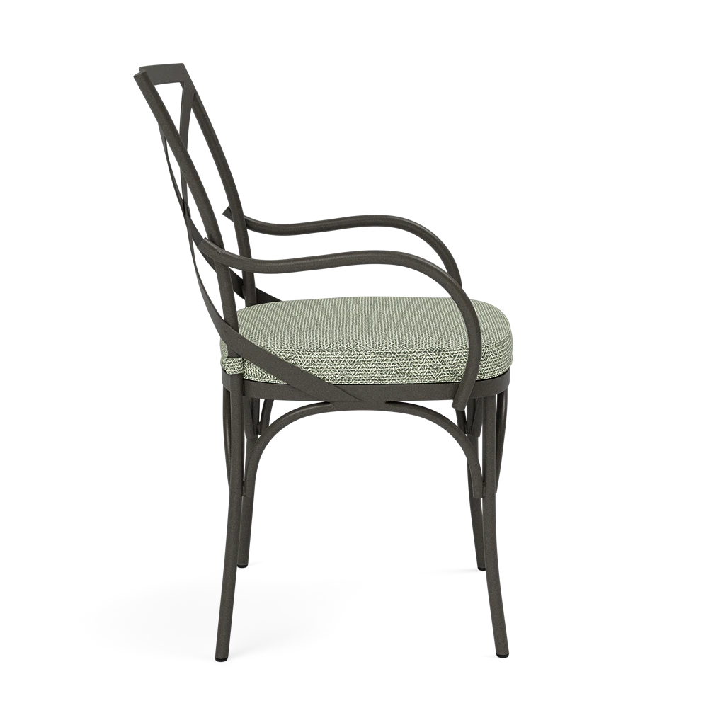 Beverly Patio Chair - Tanaro Jade Performance Woven Fabric