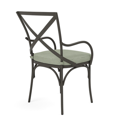 Beverly Patio Chair - Tanaro Jade Performance Woven Fabric