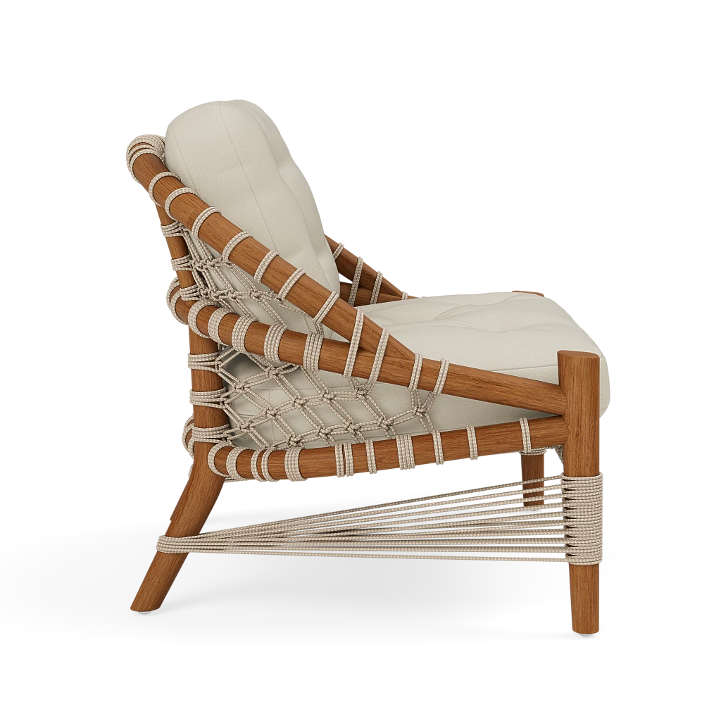 Castelo Outdoor Lounge Chair Garonne Cream