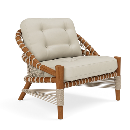 Castelo Outdoor Lounge Chair Garonne Cream