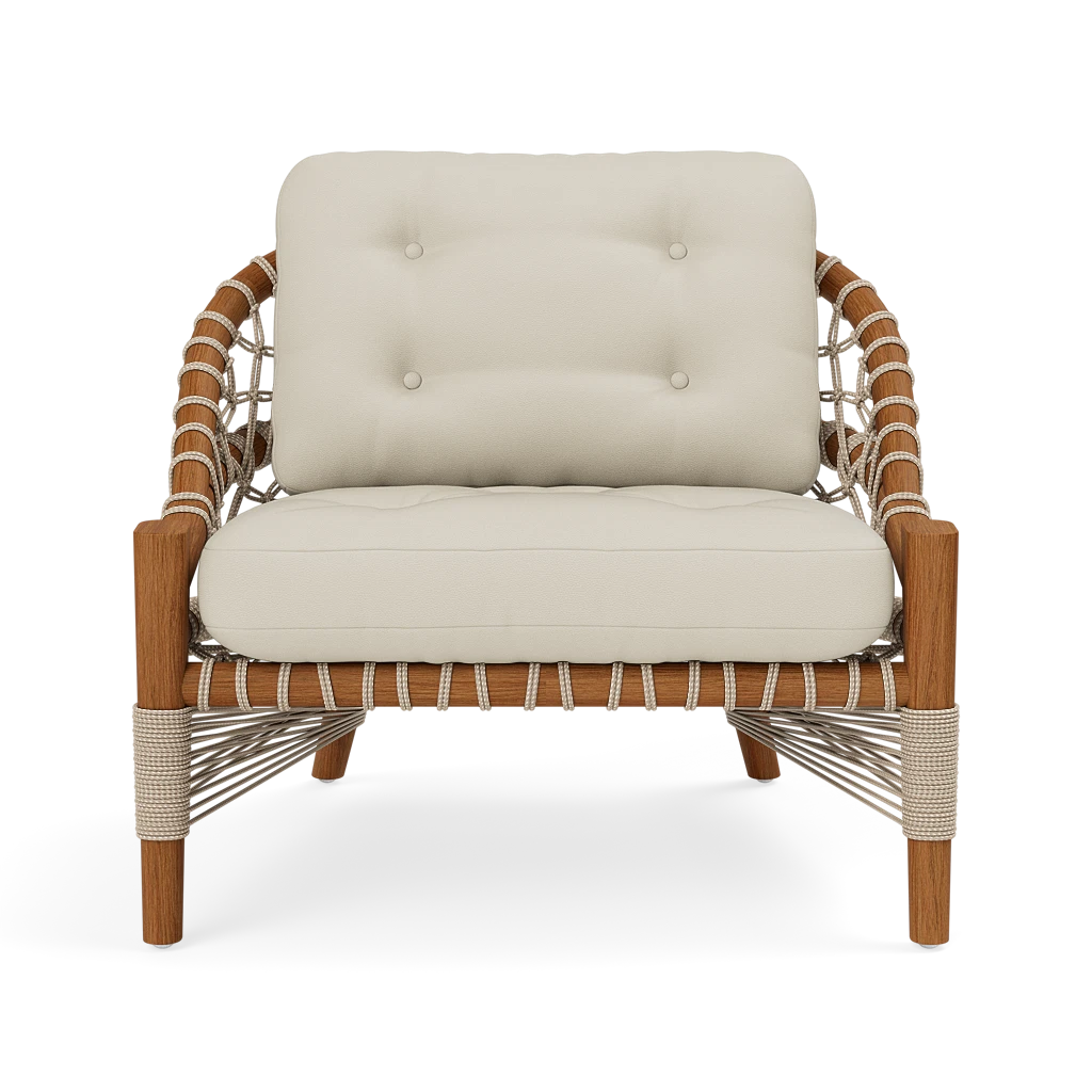 Castelo Outdoor Lounge Chair Garonne Cream