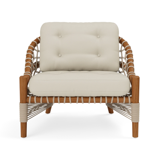 Castelo Outdoor Lounge Chair Garonne Cream