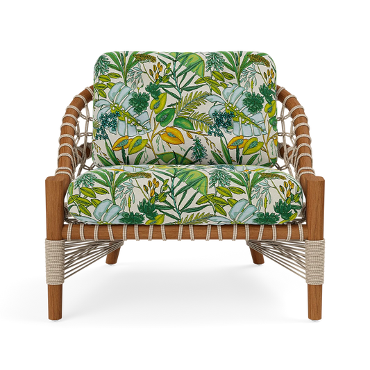 Castelo Outdoor Lounge Chair Pauli Tropical Garden