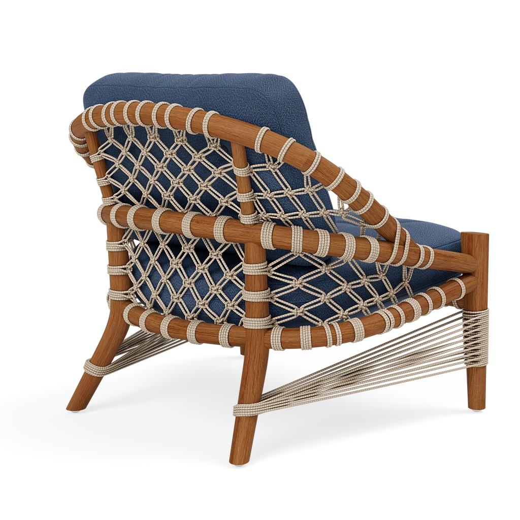 Castelo Outdoor Lounge Chair Weser Deep Blue