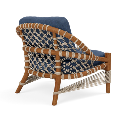 Castelo Outdoor Lounge Chair Weser Deep Blue