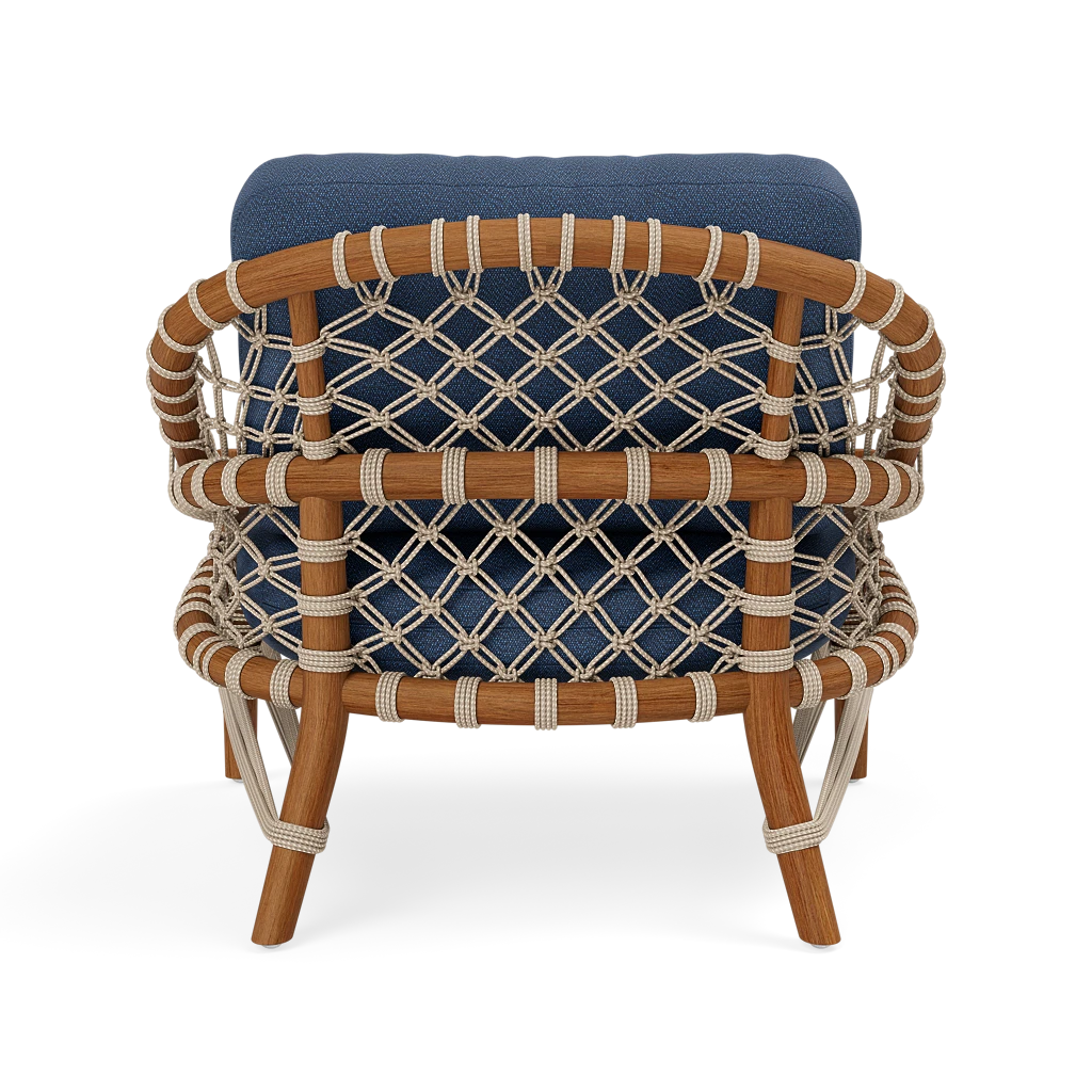 Castelo Outdoor Lounge Chair Weser Deep Blue