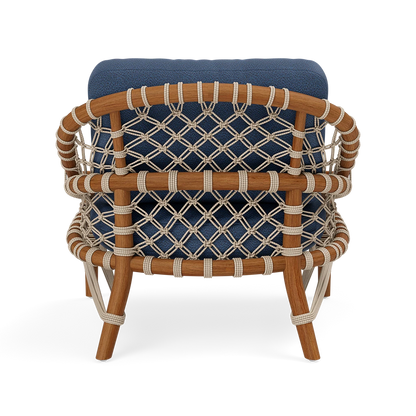 Castelo Outdoor Lounge Chair Weser Deep Blue