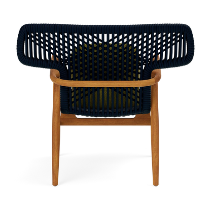 Garrison Outdoor Wing Chair - Lambro Olive High-Performance Boucle Cushion