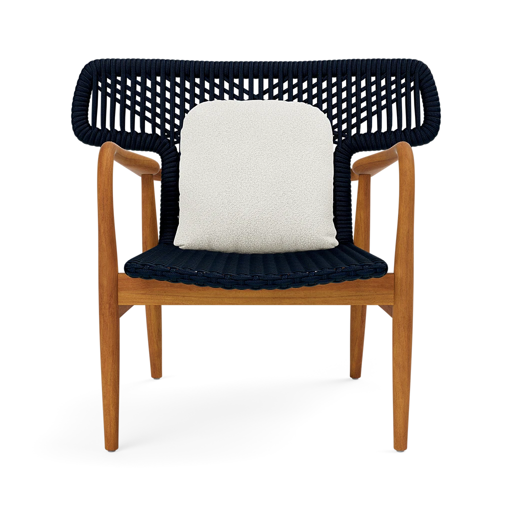 Garrison Outdoor Wing Chair - Lambro Cream High-Performance Boucle Cushion