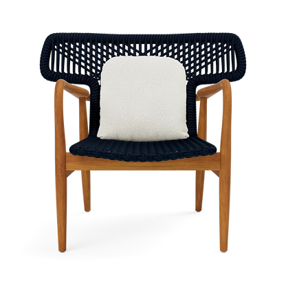 Garrison Outdoor Wing Chair - Lambro Cream High-Performance Boucle Cushion