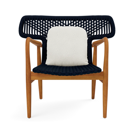 Garrison Outdoor Wing Chair - Lambro Cream High-Performance Boucle Cushion