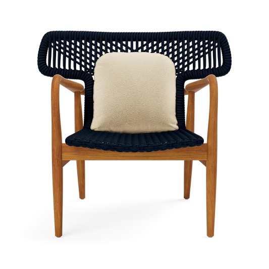 Garrison Outdoor Wing Chair - Havel Parchment Outdoor Performance Velvet Cushion