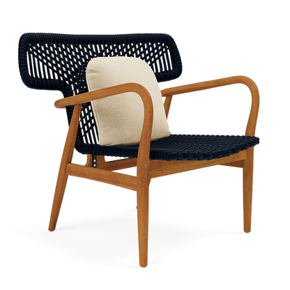 Garrison Outdoor Wing Chair - Havel Parchment Outdoor Performance Velvet Cushion