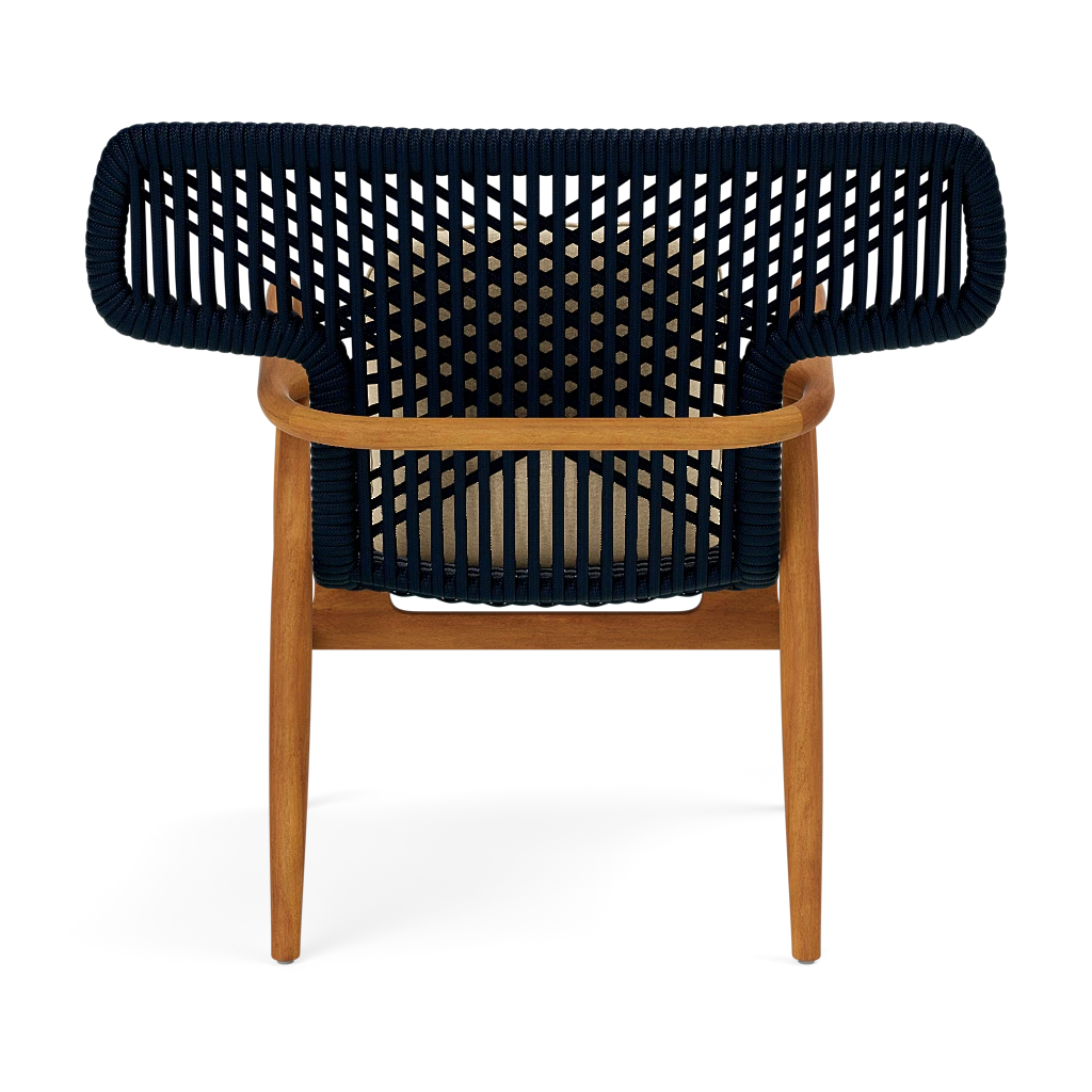 Garrison Outdoor Wing Chair - Havel Parchment Outdoor Performance Velvet Cushion