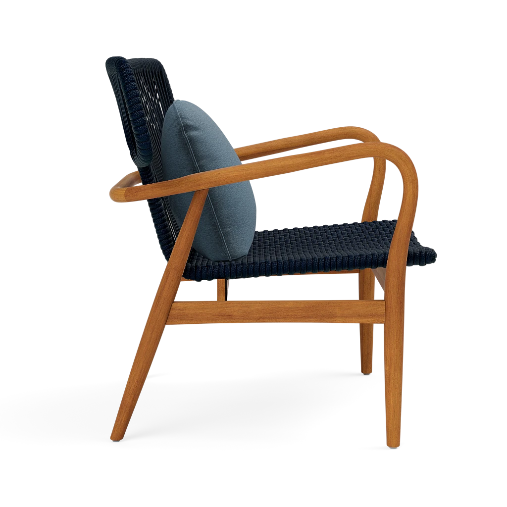 Garrison Outdoor Wing Chair - Havel Ocean Outdoor Performance Velvet Cushion