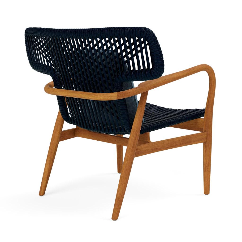 Garrison Outdoor Wing Chair - Havel Ocean Outdoor Performance Velvet Cushion