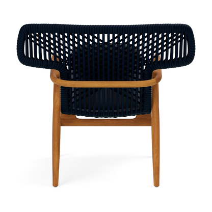 Garrison Outdoor Wing Chair - Havel Navy Outdoor Performance Velvet Cushion