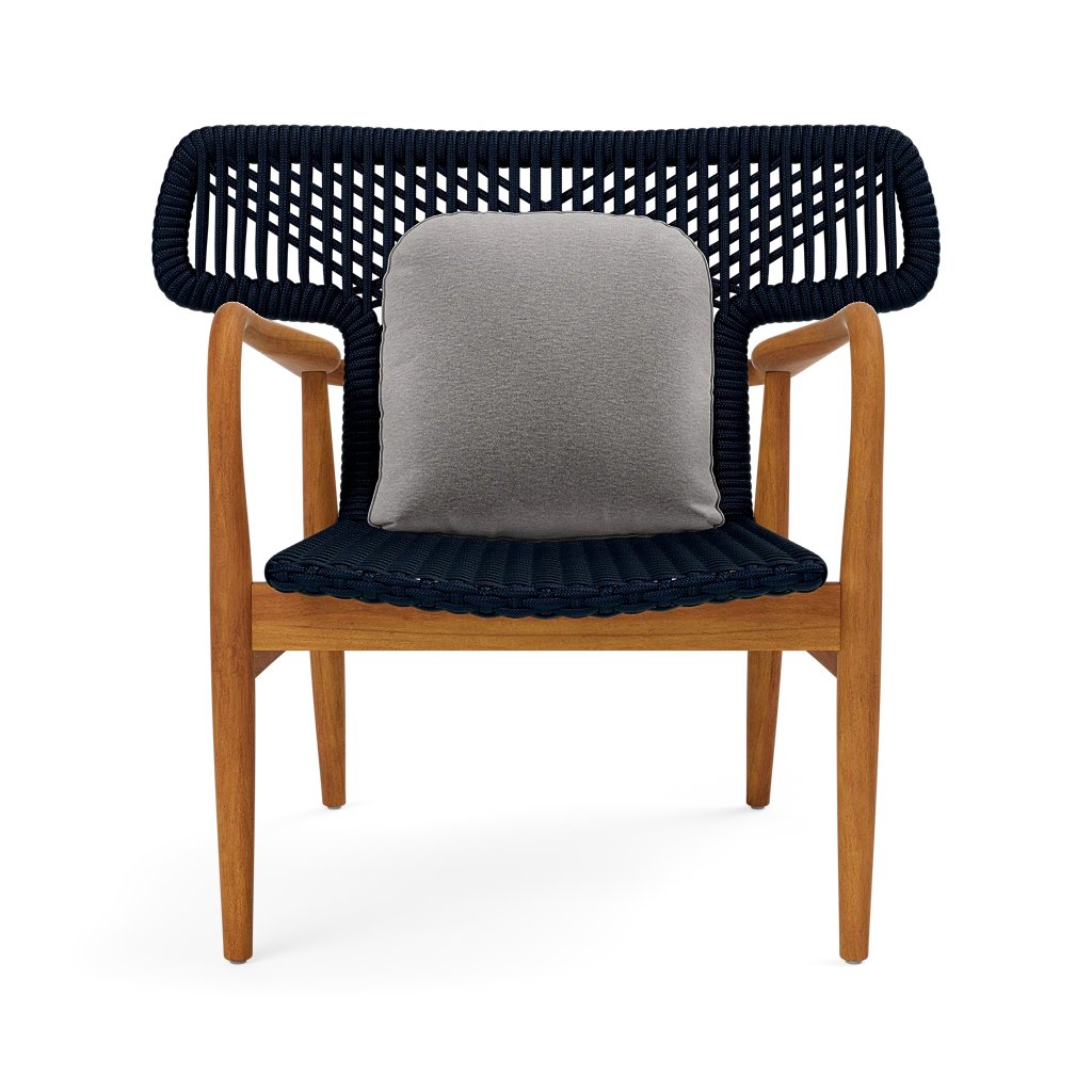 Garrison Outdoor Wing Chair - Havel Gray Dove Outdoor Performance Velvet Cushion