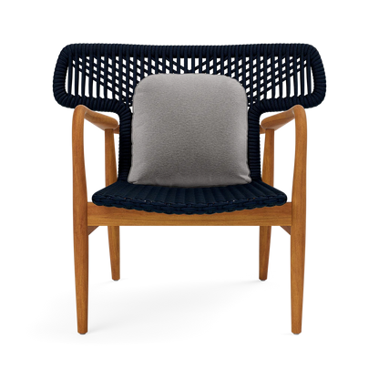 Garrison Outdoor Wing Chair - Havel Gray Dove Outdoor Performance Velvet Cushion