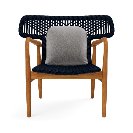 Garrison Outdoor Wing Chair - Havel Gray Dove Outdoor Performance Velvet Cushion