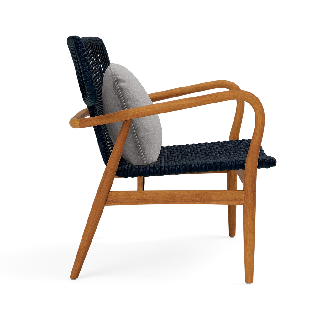 Garrison Outdoor Wing Chair - Havel Gray Dove Outdoor Performance Velvet Cushion