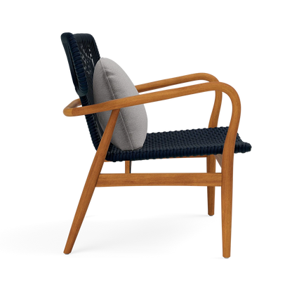 Garrison Outdoor Wing Chair - Havel Gray Dove Outdoor Performance Velvet Cushion