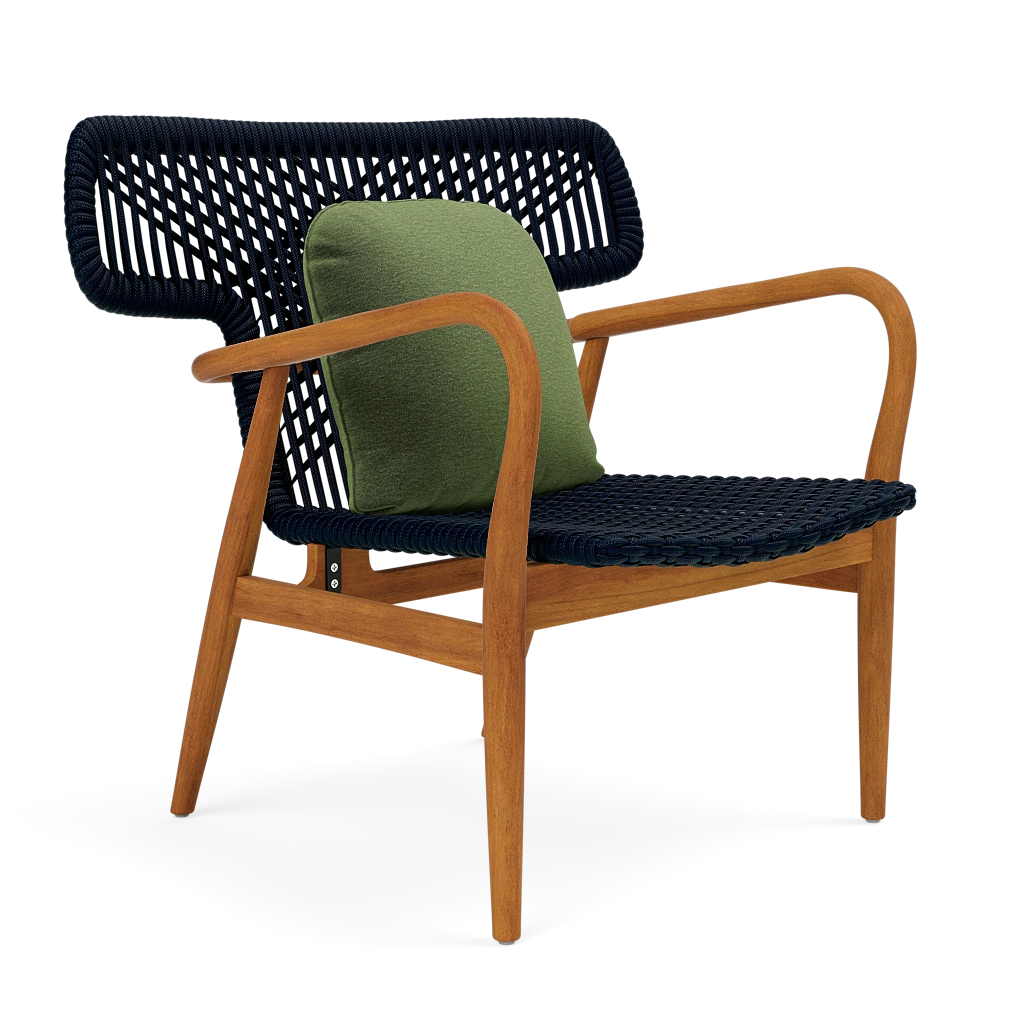 Garrison Outdoor Wing Chair - Havel Cactus Outdoor Performance Velvet