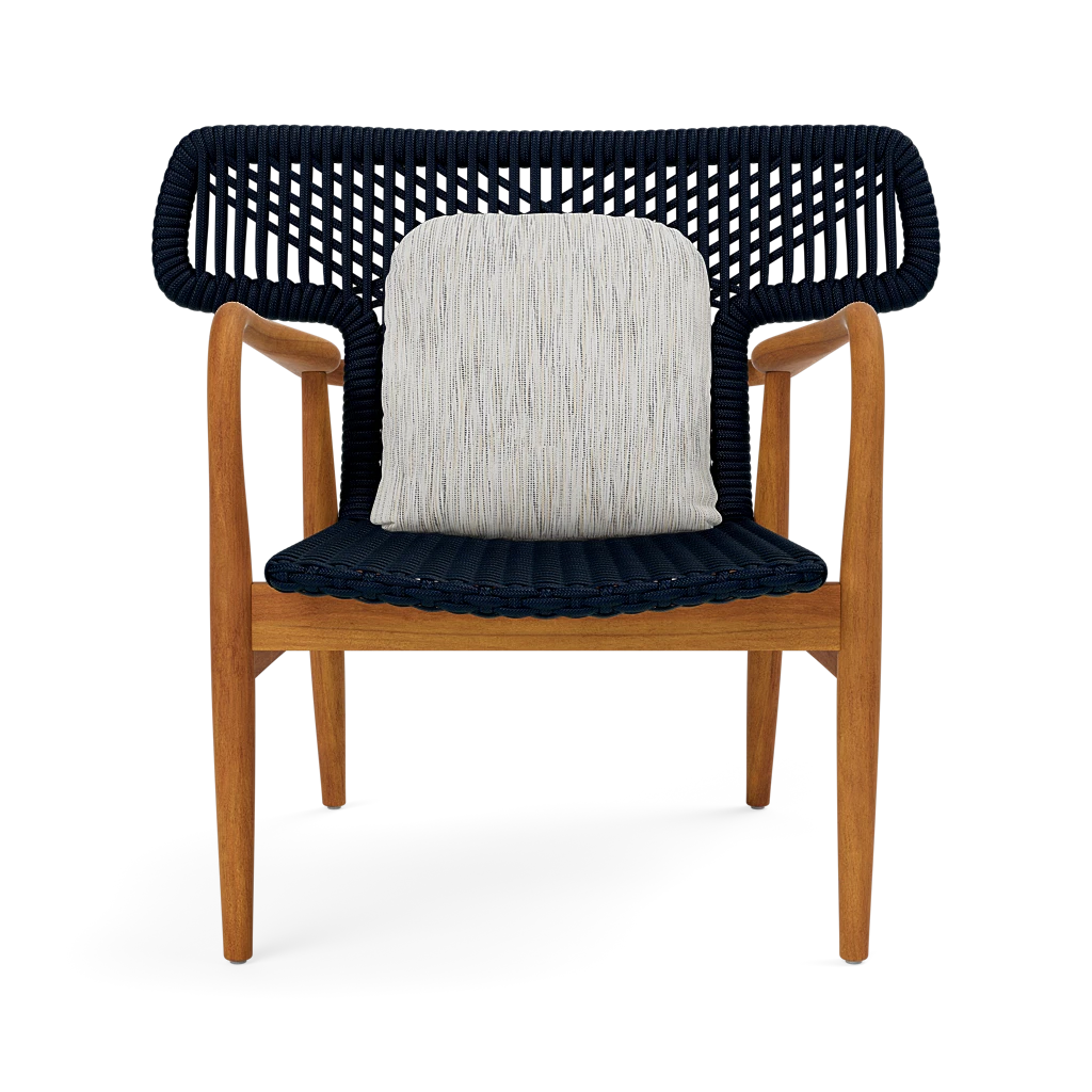 Garrison Outdoor Wing Chair - Danube Gray/Beige Mix High-Performance Fabric