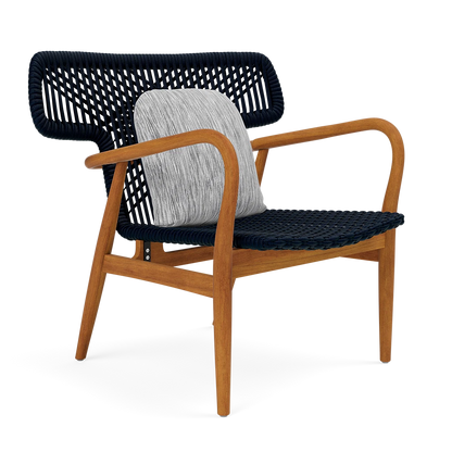 Garrison Outdoor Wing Chair - Danube Gray High-Performance Fabric