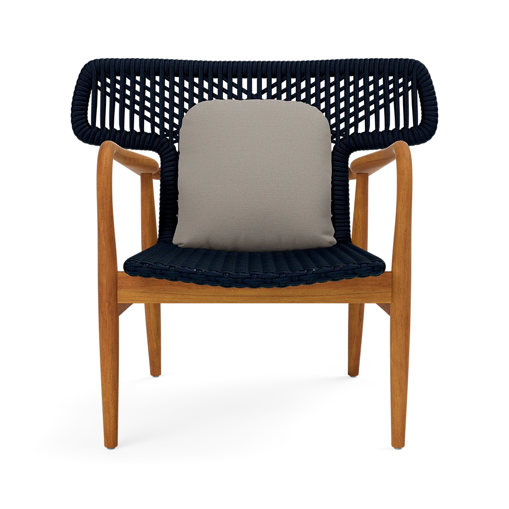 Garrison Outdoor Wing Chair - Alsek Stone High-Performance Fabric