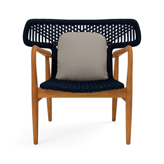 Garrison Outdoor Wing Chair - Alsek Stone High-Performance Fabric
