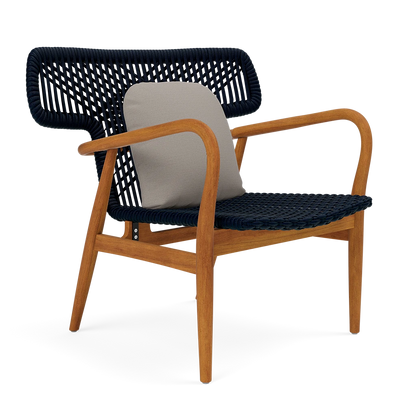 Garrison Outdoor Wing Chair - Alsek Stone High-Performance Fabric