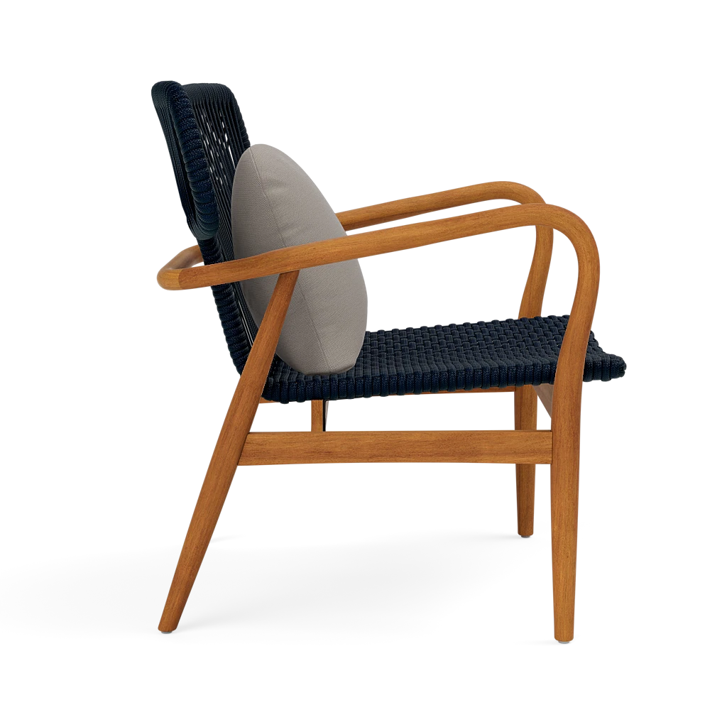 Garrison Outdoor Wing Chair - Alsek Stone High-Performance Fabric